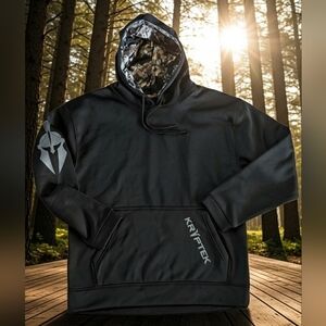 Kryptek Black Camouflage Hoodie M Long Sleeve Fleece insulated